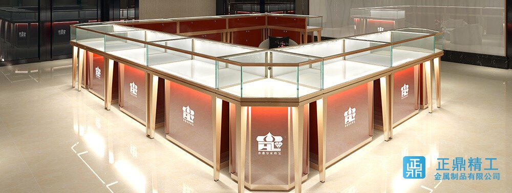 品牌珠寶首飾展廳展示柜效果